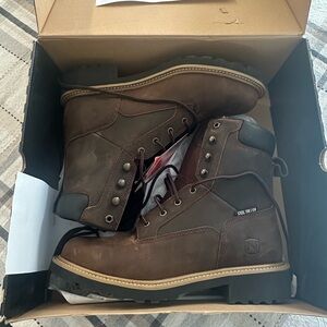 Nautilus Men's Dark Brown Steel Toe Boots